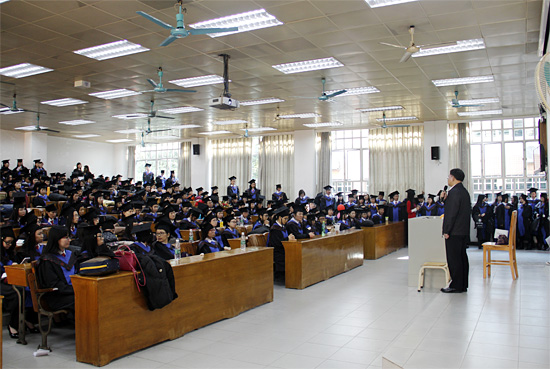 学生培训会现场