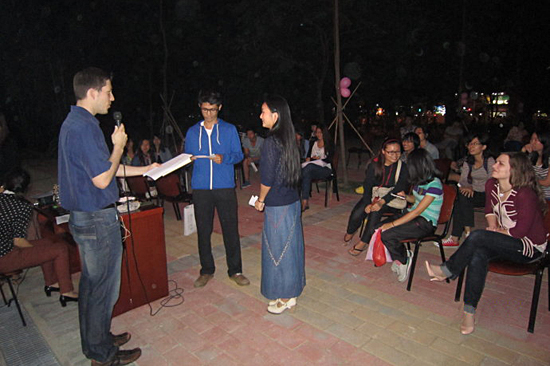 广外培训大学城分部举办户外英语沙龙