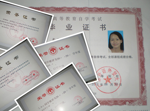 高满红获奖证书